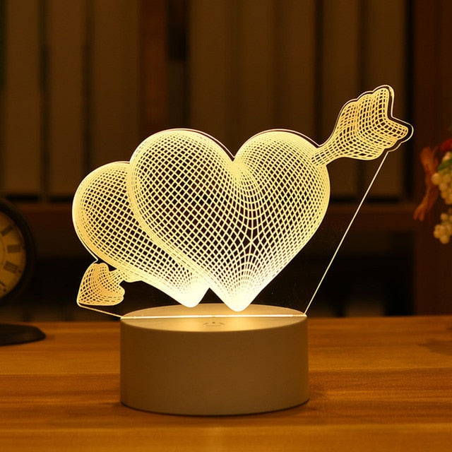 3D Led Night Light Model Toys MANY CHOICES