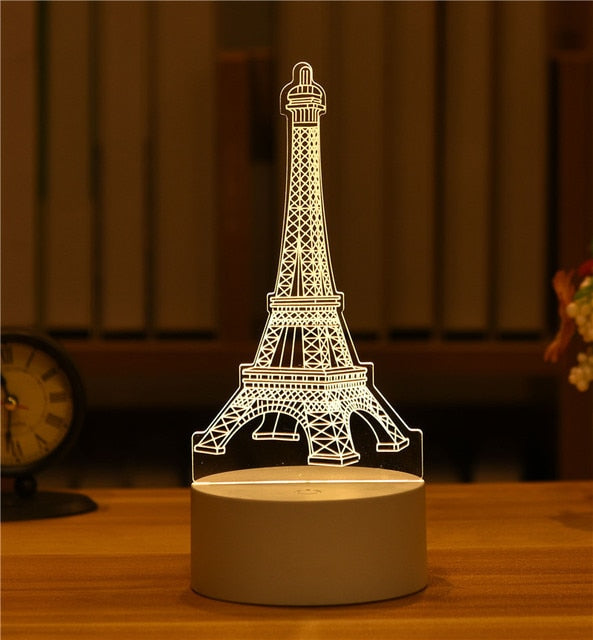 3D Led Night Light Model Toys MANY CHOICES