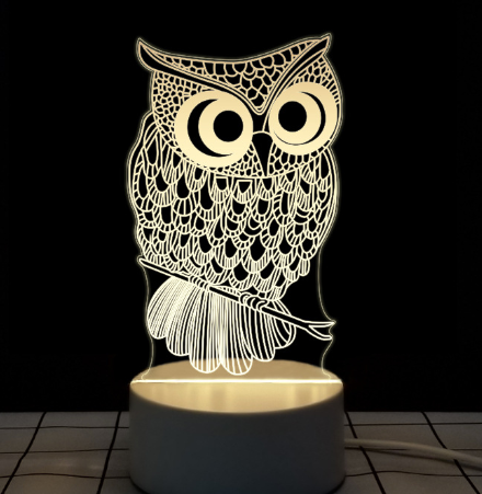 3D Table Lamps - MANY DESIGNS