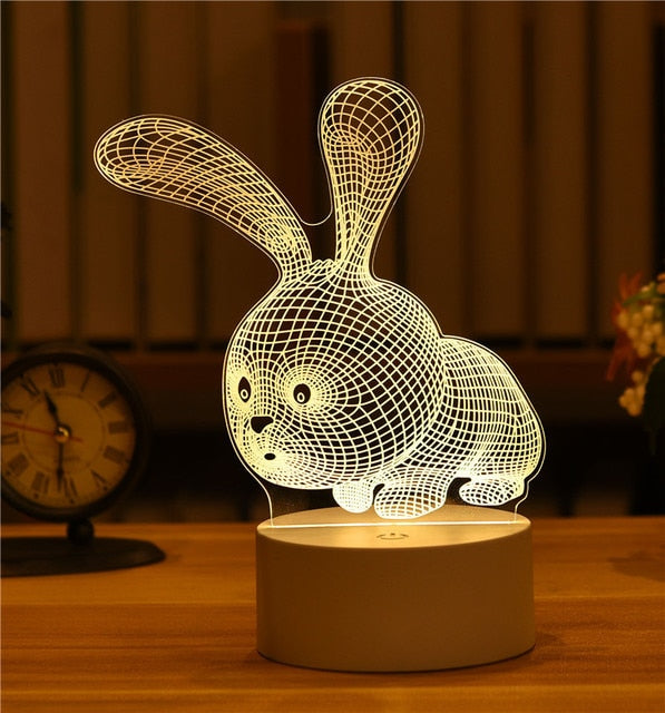 3D Led Night Light Model Toys MANY CHOICES