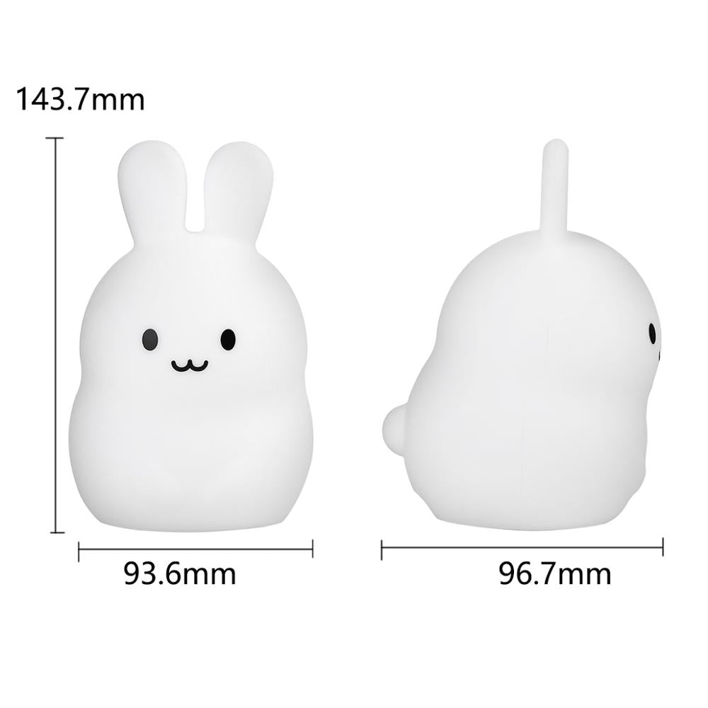 Remote Rabbit LED Night Light