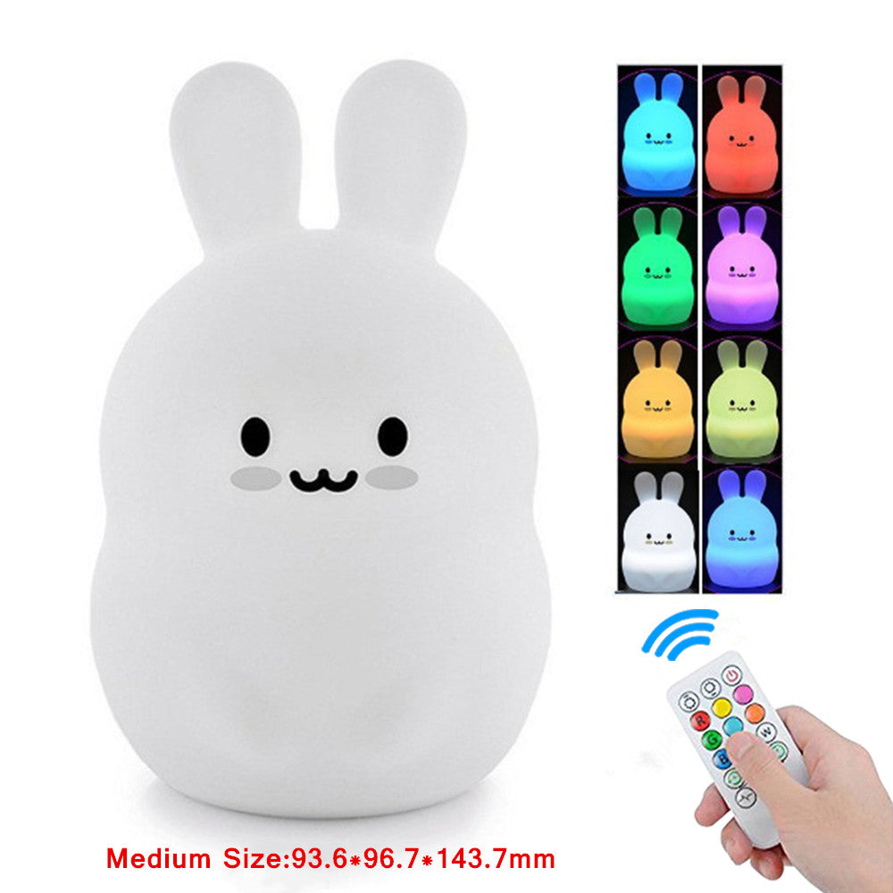 Remote Rabbit LED Night Light