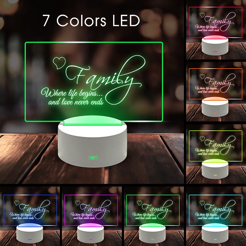 Creative and Writable LED Night Light