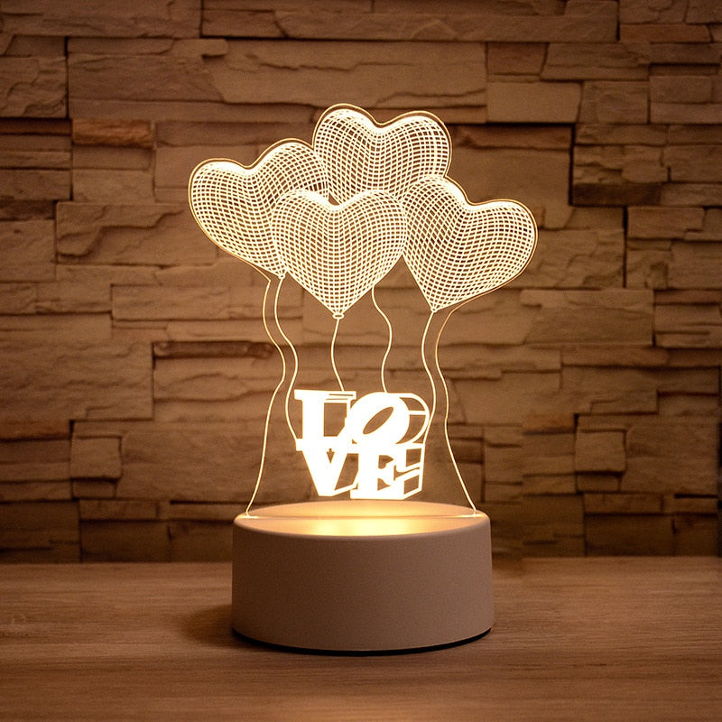 3D Table Lamps - MANY DESIGNS