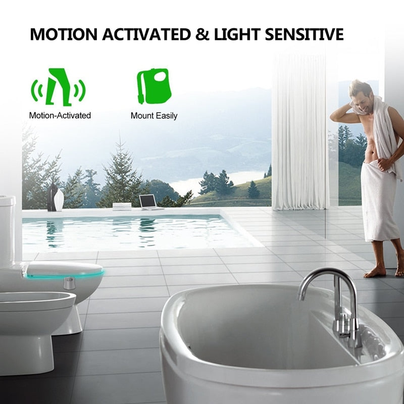 Toilet Night Light - LED - 8 Colors!