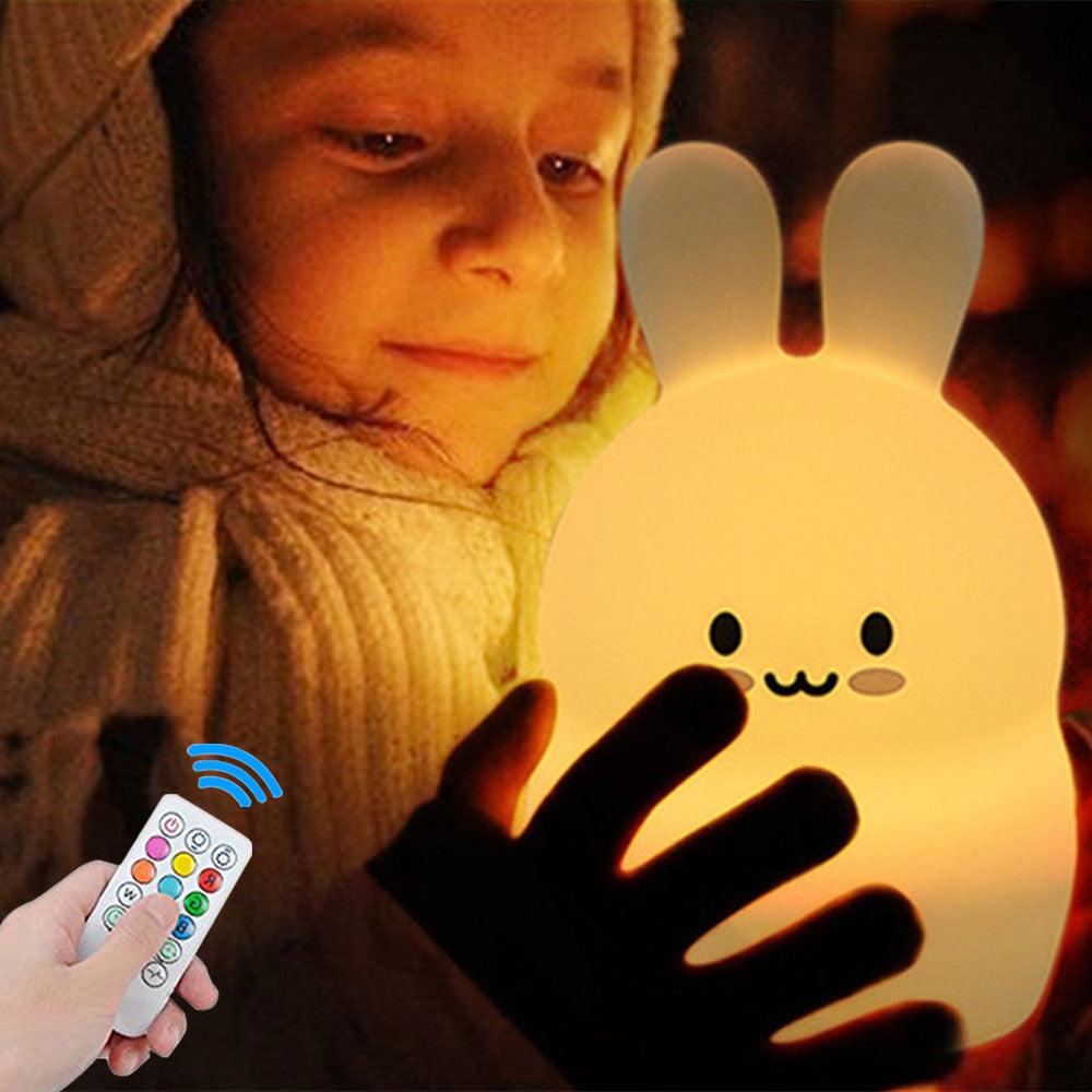 Remote Rabbit LED Night Light