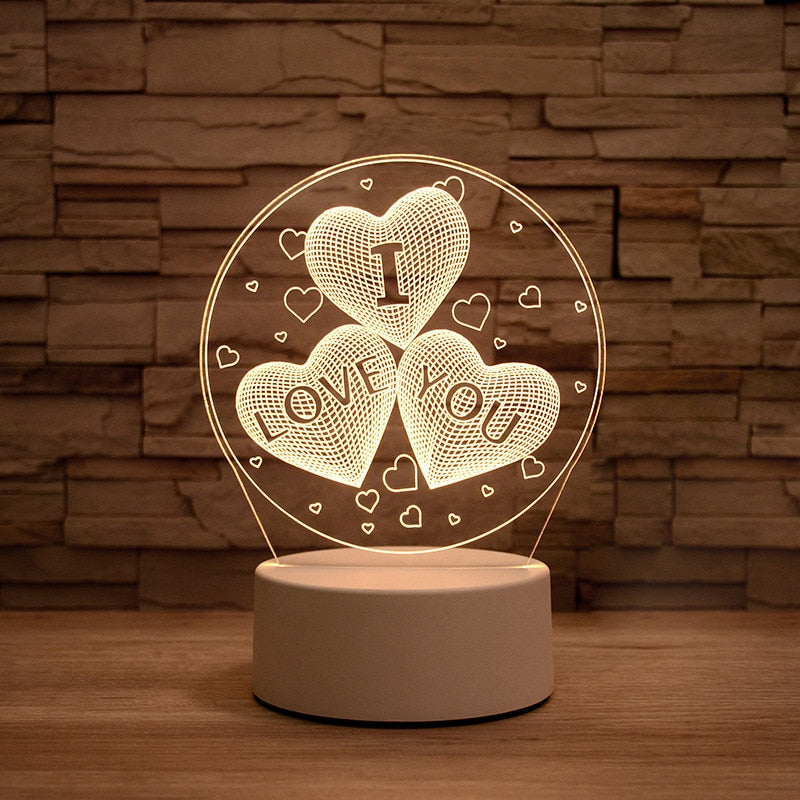 3D Table Lamps - MANY DESIGNS