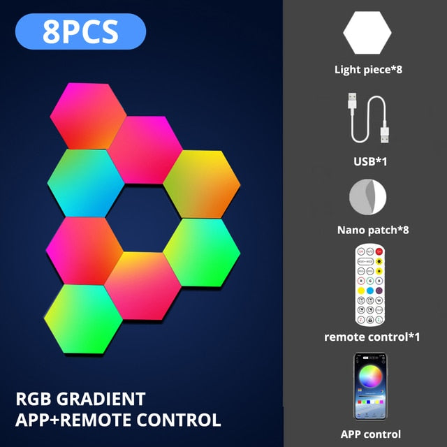 LED Hexagon Indoor Light