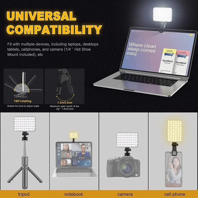 Selfie Adjustable Multi Mode High Power LED Light