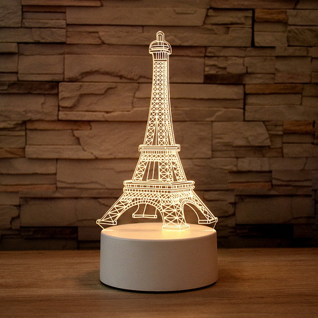 3D Table Lamps - MANY DESIGNS