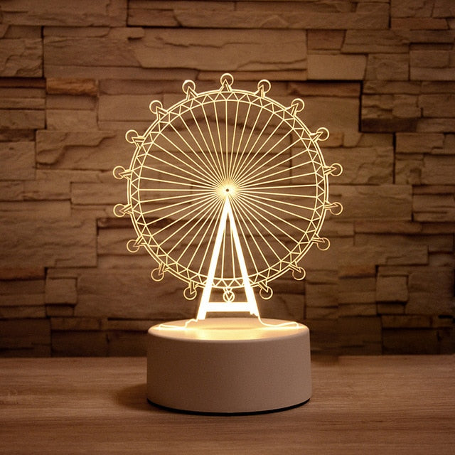 3D Table Lamps - MANY DESIGNS