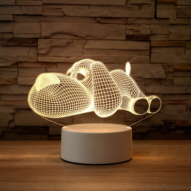 3D Table Lamps - MANY DESIGNS