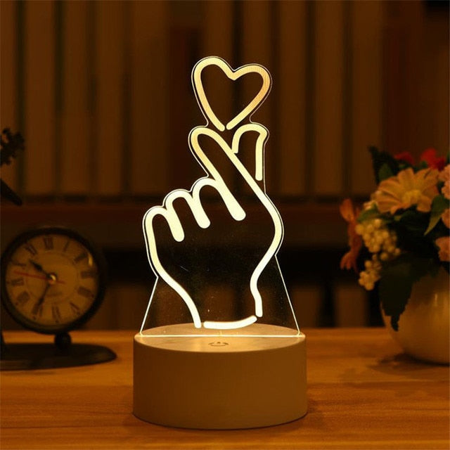 3D Led Night Light Model Toys MANY CHOICES